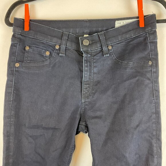 Rag & Bone/Jean Jeans 28 Blue-Black Midnight Legging - Picture 2 of 11